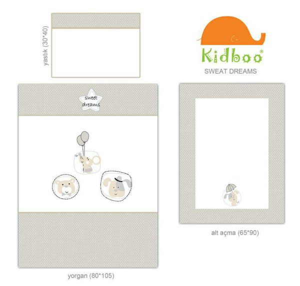 kidbooسویت درمیز2 600x573 - سرویس خواب ۴ تکه کیدبو مدل سویت دریمز | Kidboo sweet dreams