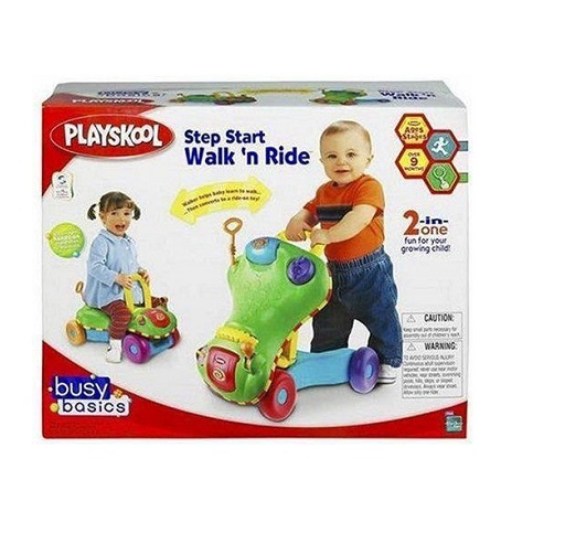 پلی اسکول 1 - واکر 2کاره پلی اسکول | Playskool Busy Basics Step Start Walk 'n Ride