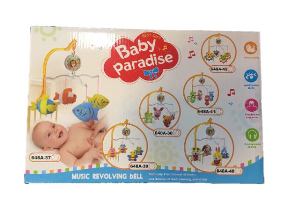 تخت بیبی پارادایس 2 600x450 - آویز تخت پولیشی  بیبی پارادایس کد 35 | Baby paradise musical mobile