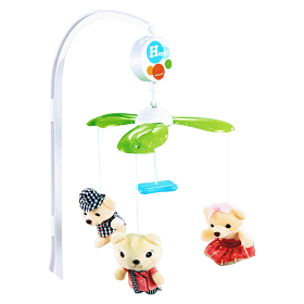 تخت هپی شیکینگ بل - آویز تخت موزیکال هپی شیکینک بل کد 086 |  Heng Run Toys Happy Shaking Bell New Baby Gift Set