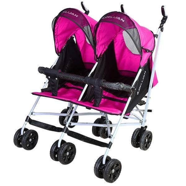 diba twin stroller new colours 8 600x600 - کالسکه دسته عصایی دوقلوي (کنار هم) دليجان مدل دیبا