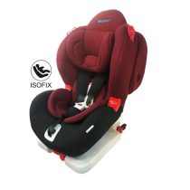 ماشین کودک ایزوفیکس دار تاج دار بیب 210x210 - صندلی ماشین بیب مدل 9 تا 25 کیلو زرشکی با ایزوفیکس و کمربند | babe car seat