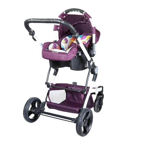 roma plus new stroller set 19 600x600 - سرویس کالسکه روما پلاس دلیجان ROMA Plus بدنه سفید