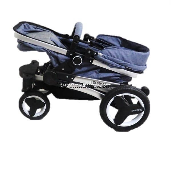 espring stroller set x6 grey blue 10 600x600 - سرویس کالسکه اسپرینگ espring مدل x6 کد 12