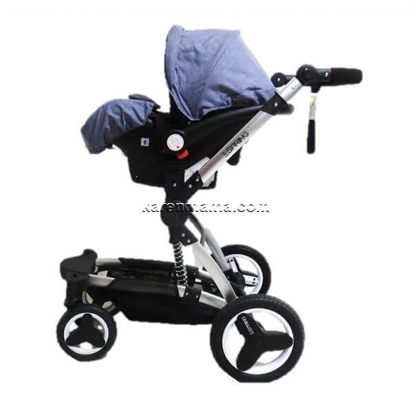espring stroller set x6 grey blue 3 Copy 600x600 - سرویس کالسکه اسپرینگ espring مدل x6 کد 12