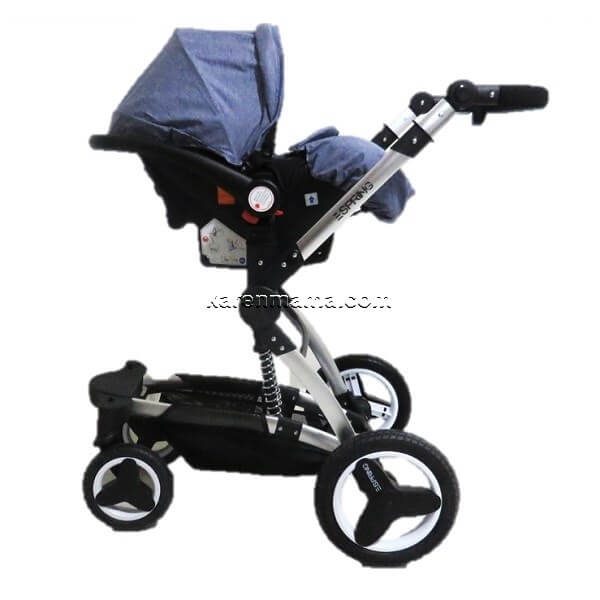 espring stroller set x6 grey blue 4 Copy 600x600 - سرویس کالسکه اسپرینگ espring مدل x6 کد 12
