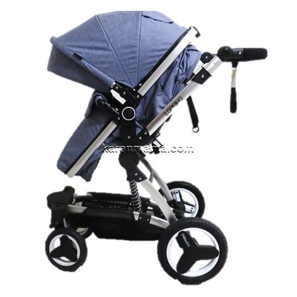 espring stroller set x6 grey blue 6 600x600 - سرویس کالسکه اسپرینگ espring مدل x6 کد 12