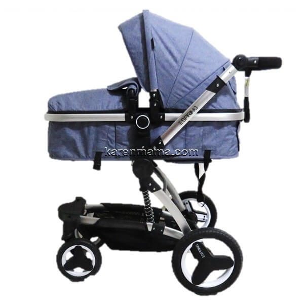 espring stroller set x6 grey blue 8 600x600 - سرویس کالسکه اسپرینگ espring مدل x6 کد 12