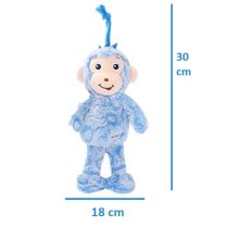 jollybaby monkey blue musical 3 210x210 - عروسک پولیشی نخ کش موزیکال جولی بیبی jollybaby میمون 30 سانتی