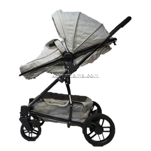 baby4life stroller set uk 10 600x600 - ست کالسکه و ساک baby4life بیبی فور لایف مدل uk رنگ نقره ای