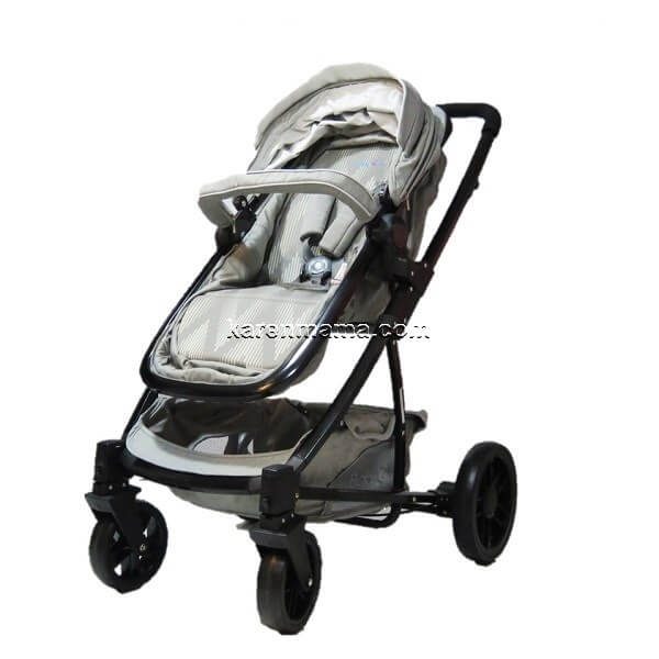 baby4life stroller set uk 6 600x600 - ست کالسکه و ساک baby4life بیبی فور لایف مدل uk رنگ نقره ای