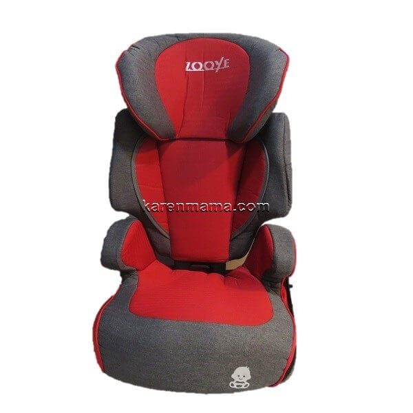 zooye alfa plus red grey 1 600x600 - بوستر کامل صندلی ماشین زویه بیبی  zooye baby مدل allfa+