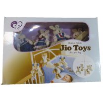 آویز تخت نوزاد حیوانات کیوت کد 12064 jio toys