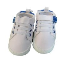 کفش نوزاد سفید nine baby beeزردار آبی